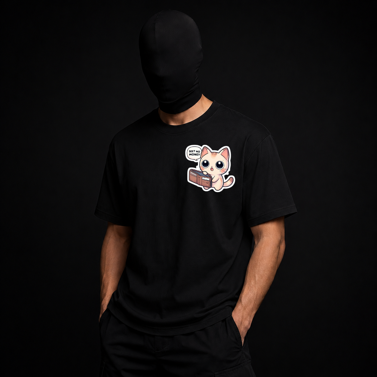 See? No Money Cat Tee