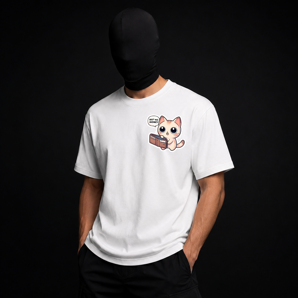 See? No Money Cat Tee