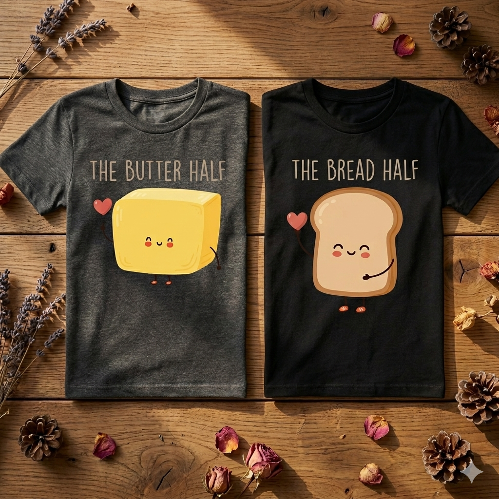 Bread and butter couple tee