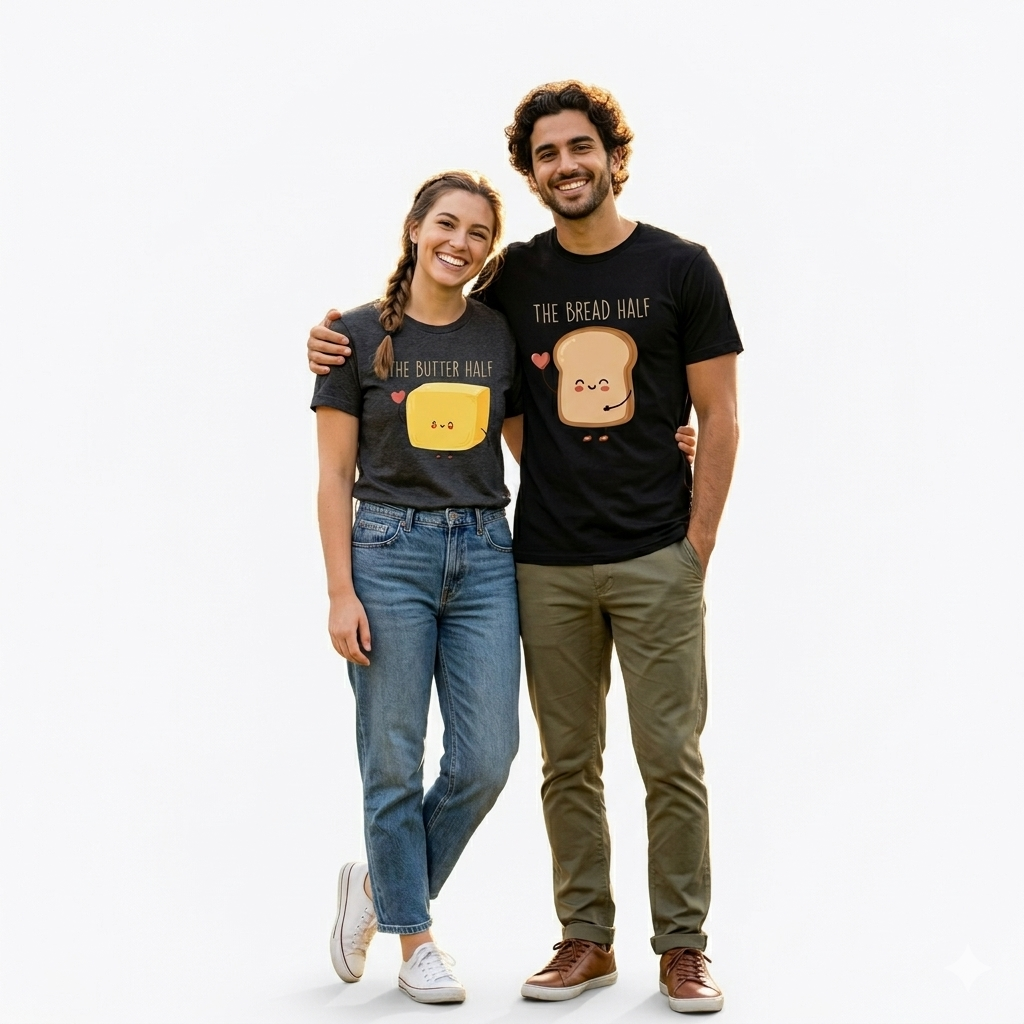 Bread and butter couple tee