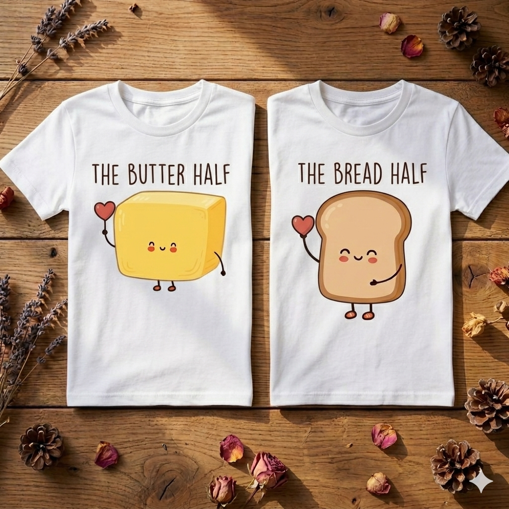 Bread and butter couple tee